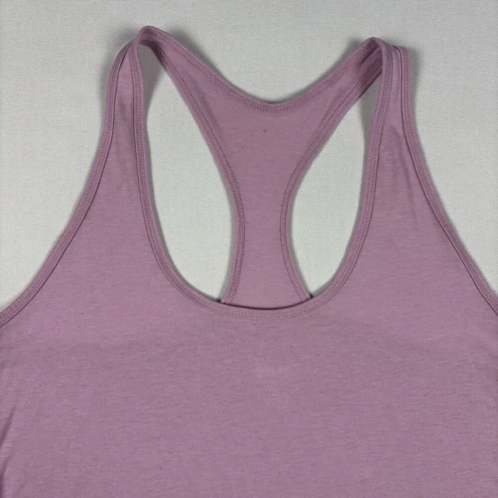 Nike Dri Fit Racerback Training Tank Top Womens L Pink Loose Fit Comfort Stretch